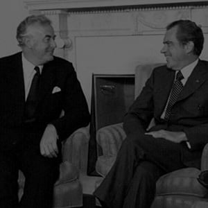 Gough Whitlam and Richard Nixon