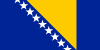 Country flag of Bosnia and Herzegovina