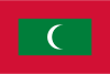 Country flag of Maldives